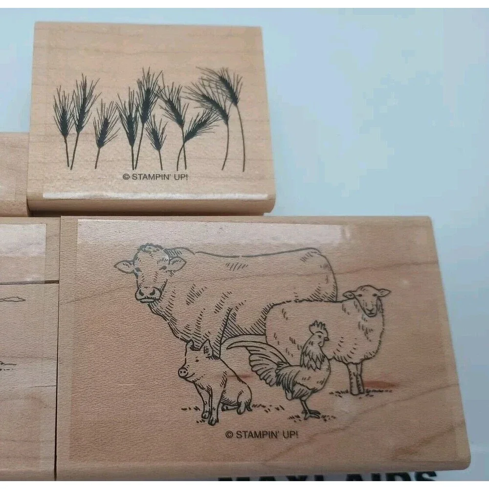 Stampin Up Farm Life Wood Block Stamp Set